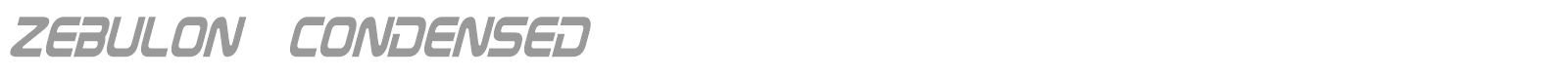 Zebulon font preview